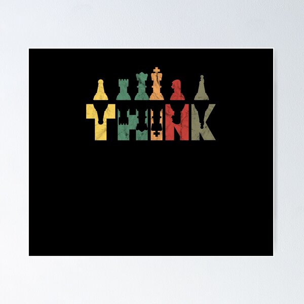 Item preview, Think Retro Vintage Chess Pieces Player Coach designed and sold by Dressed For  Duty.