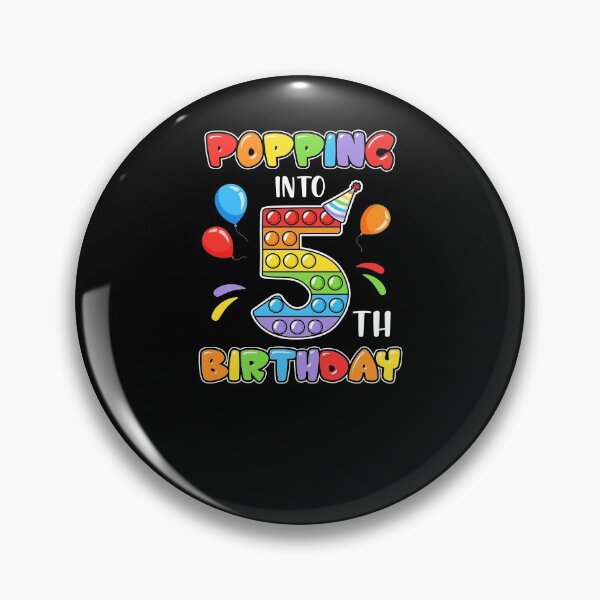 Item preview, Popping Into 5th Colorful Fifth Birthday Gifts For School Age Kids designed and sold by Master Jay.