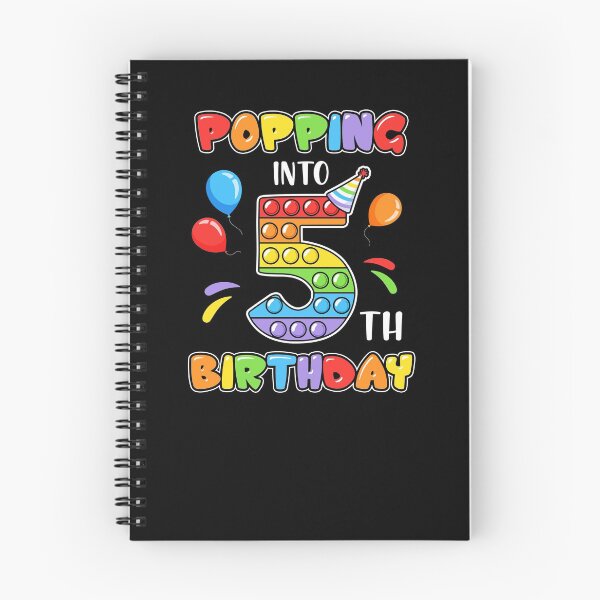 Item preview, Popping Into 5th Colorful Fifth Birthday Gifts For School Age Kids designed and sold by Master Jay.
