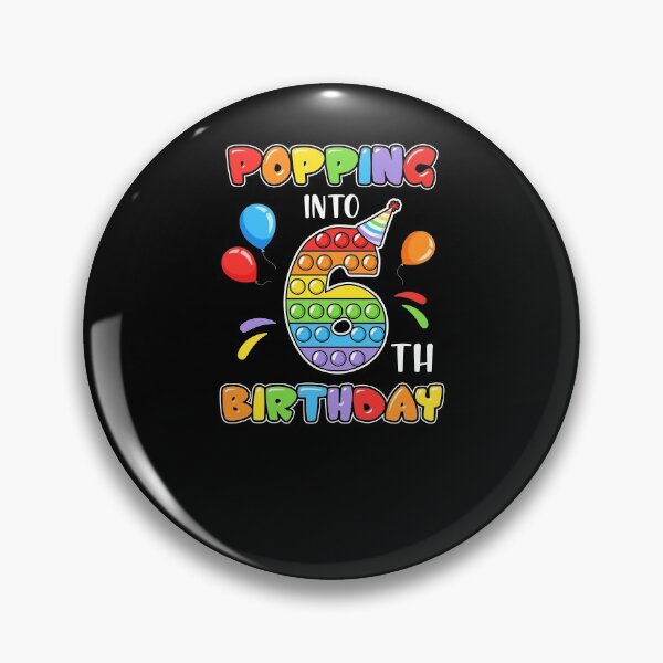 Item preview, Popping Into 6th Colorful Sixth Birthday Gifts For School Age Kids designed and sold by Master Jay.