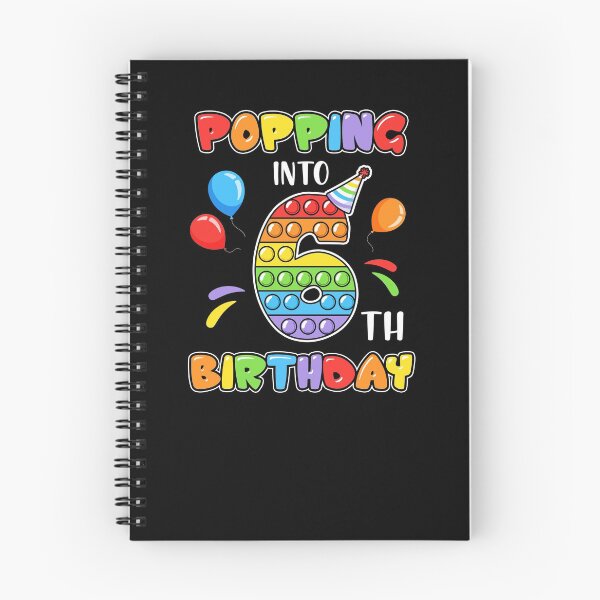 Item preview, Popping Into 6th Colorful Sixth Birthday Gifts For School Age Kids designed and sold by Master Jay.