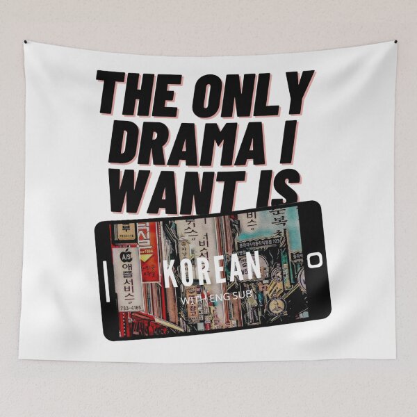 Item preview, The Only Drama I Want Is Korean With English Subtitles designed and sold by Doodlehub.