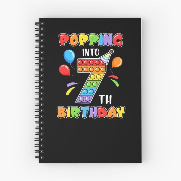 Item preview, Popping Into 7th Colorful Seventh Birthday Gifts For School Age Kids designed and sold by Master Jay.