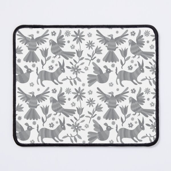 Item preview, otomi, GRAY otomi texture, mexican otomi, mexican art, GRAY, mexican craft, mexican folk, otomi texture, mexican pattern, flowers, birds, animals, gray texture designed and sold by Terevela.
