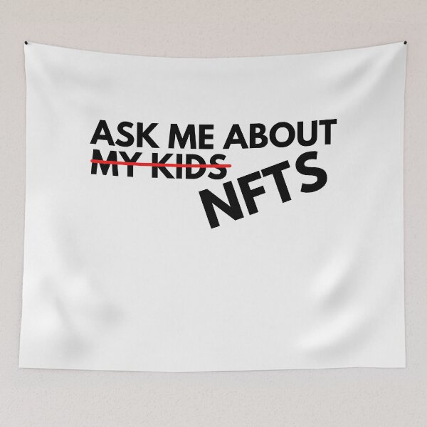 Item preview, Funny NFT Crypto Shirt - Ask Me About My NFTs designed and sold by nft-millionaire.