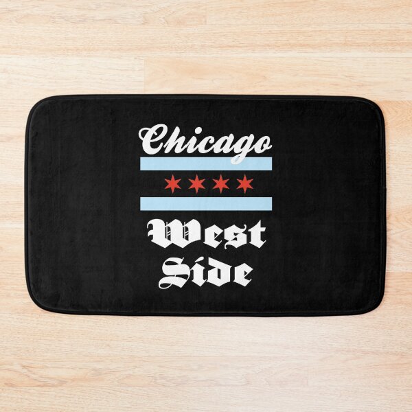 Item preview, Chicago West Side Flag Illinois USA Vintage Font designed and sold by SuperFreshArt.
