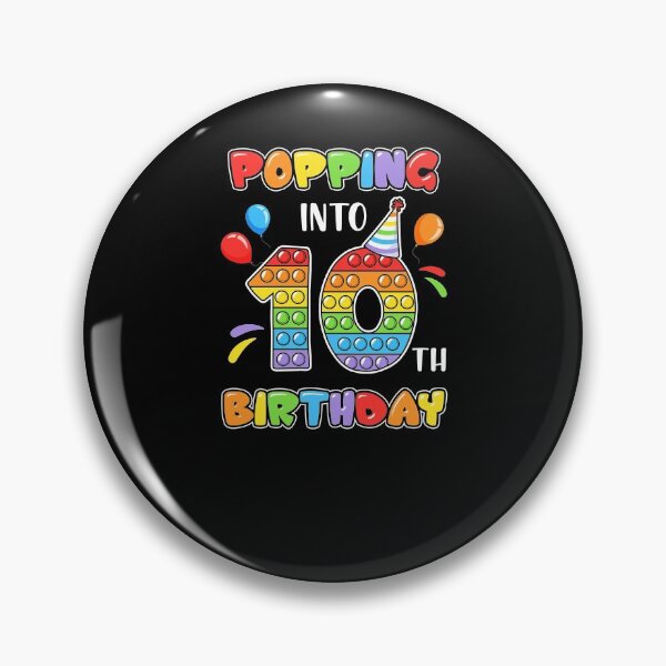 Item preview, Popping Into 10th Colorful Tenth Birthday Gifts For School Age Kids designed and sold by Master Jay.