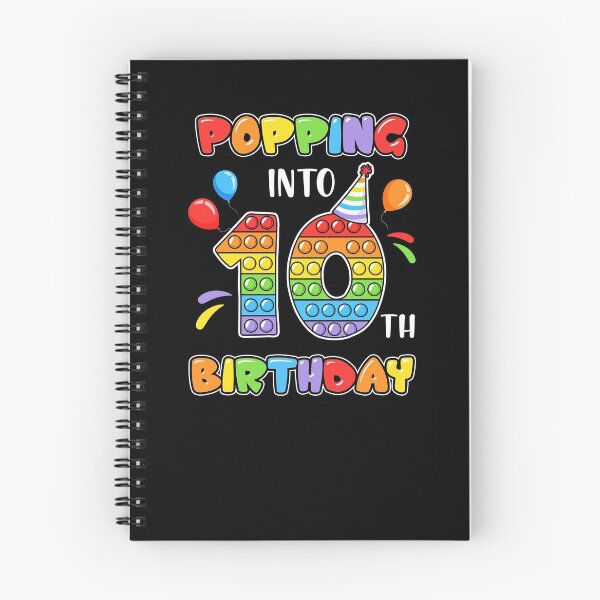Item preview, Popping Into 10th Colorful Tenth Birthday Gifts For School Age Kids designed and sold by Master Jay.