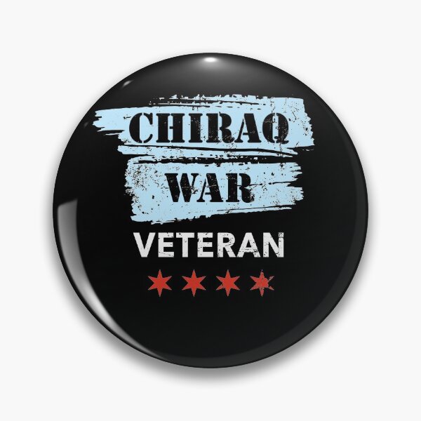 Item preview, Chiraq War Veteran Chicago Flag Illinois USA designed and sold by SuperFreshArt.
