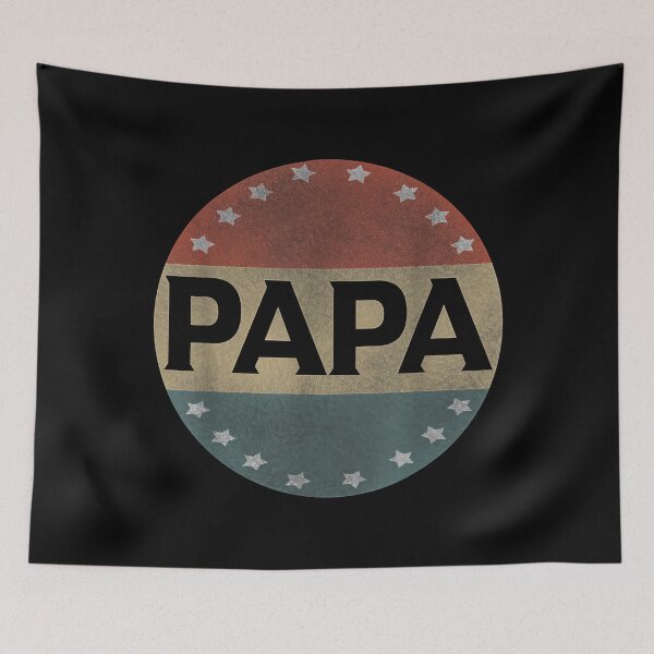 Item preview, Proud Papa Fathers Day American Flag Button 4th of July designed and sold by franktimothy.