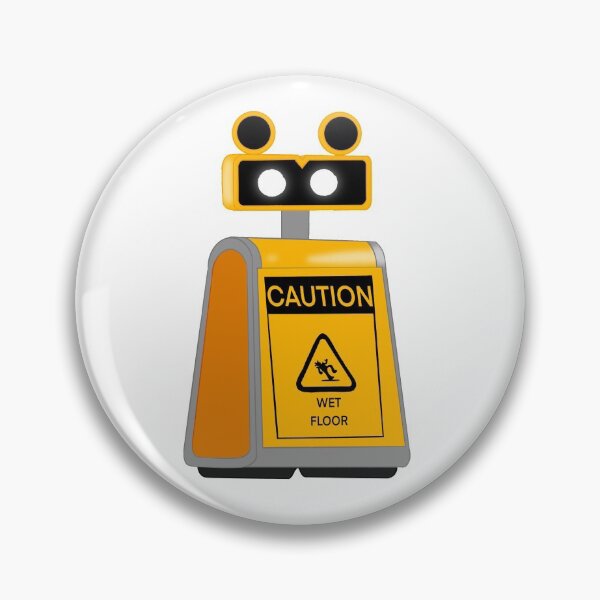 Item preview, caution bot designed and sold by moistmayonnaise.