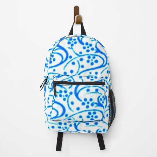 Item preview, Vintage Swirl Floral Blue on White designed and sold by SaraValor.