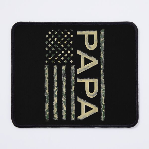 Item preview, Proud Papa Fathers Day Camouflage American Flag designed and sold by franktimothy.