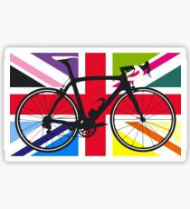 Bike Flag United Kingdom (Multi Coloured) (Big - Highlight) Sticker