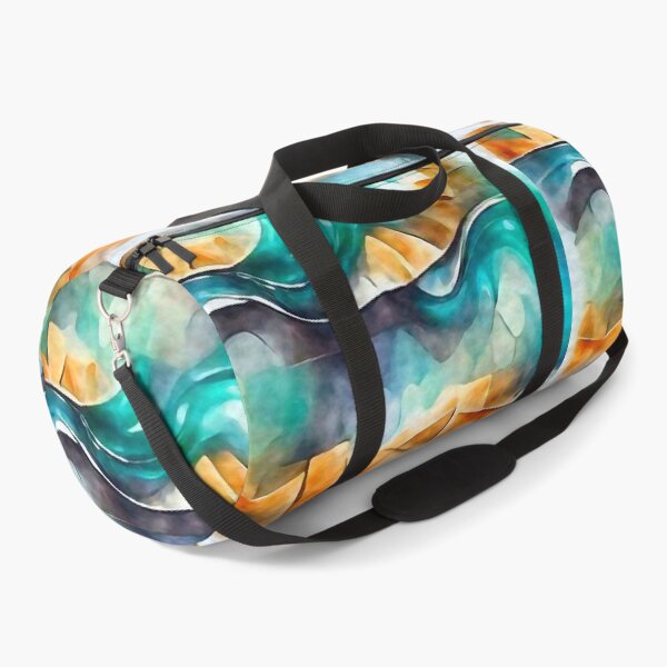 Item preview, Abstract teal waves  designed and sold by siwabudda.
