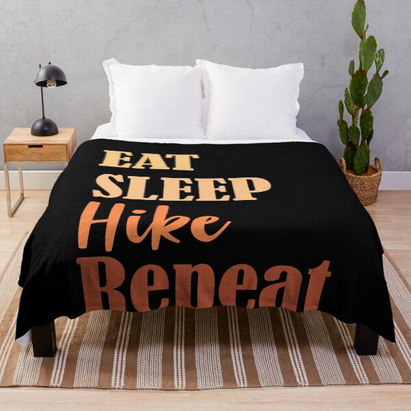 Item preview, Eat Sleep Hike Repeat Hiking Backpacking Go designed and sold by RoguePixel.