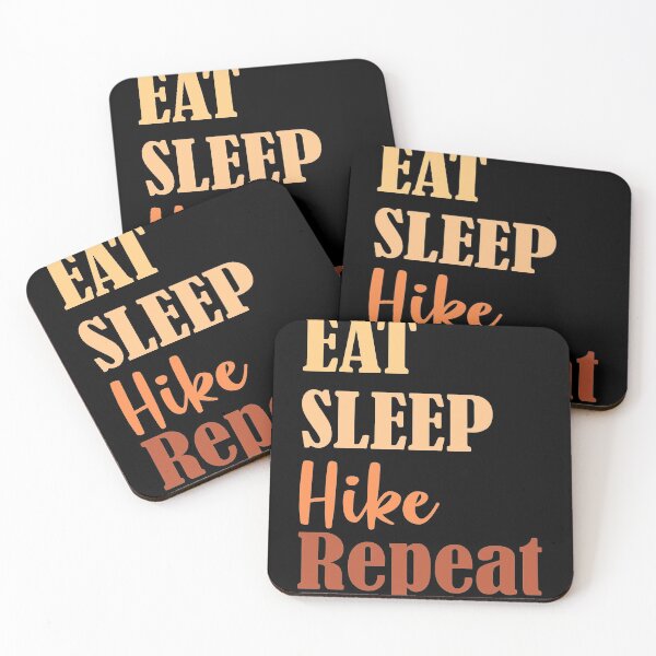 Item preview, Eat Sleep Hike Repeat Hiking Backpacking Go designed and sold by RoguePixel.
