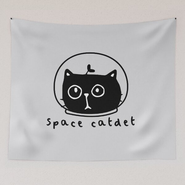 Item preview, Catstronaut Cat in Space Cat Stickers designed and sold by Paper Hearteu.