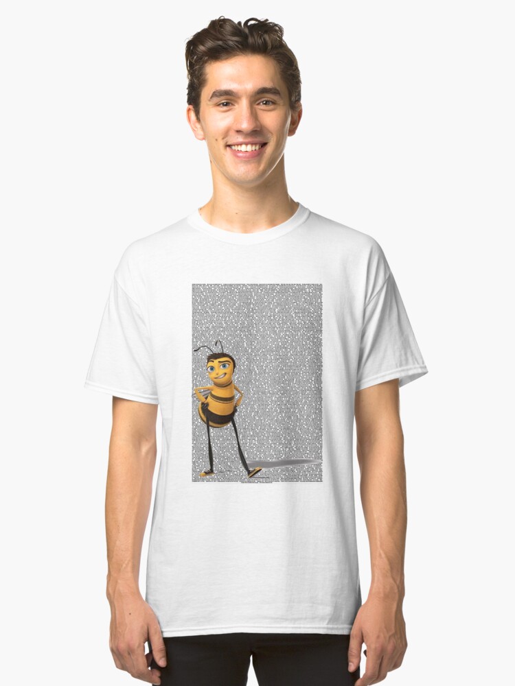 bee movie full script classic t shirt by molly34 redbubble