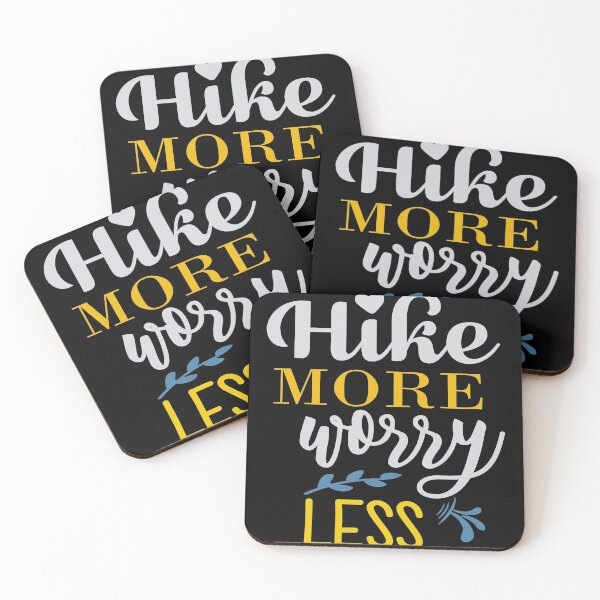 Item preview, Hike More Worry Less Go Outside Hiking Camping designed and sold by RoguePixel.
