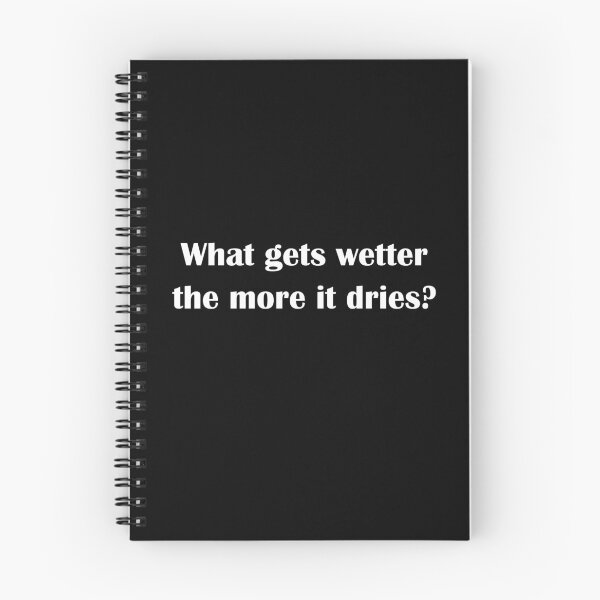 Item preview, What gets wetter the more it dries?  designed and sold by LeratoM.