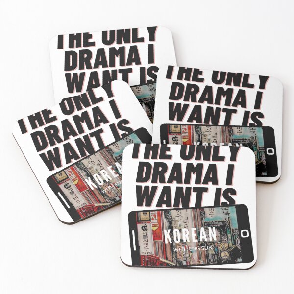 Item preview, The Only Drama I Want Is Korean With English Subtitles designed and sold by Doodlehub.