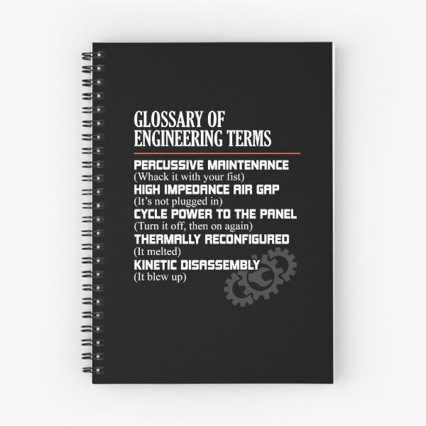 Item preview, Glossary of Engineering Terms Funny Engineer Definitions designed and sold by Dressed For  Duty.