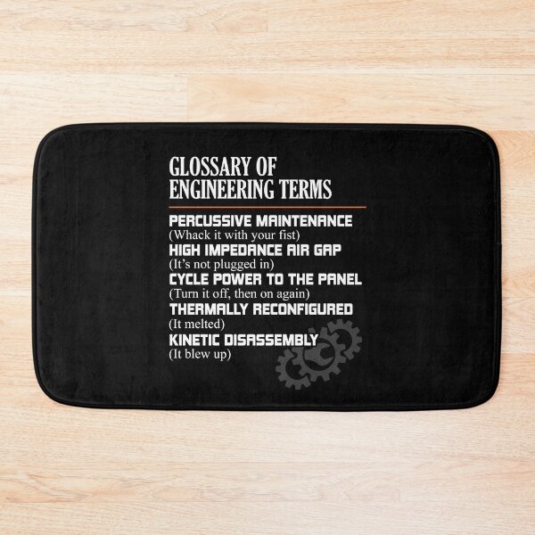 Item preview, Glossary of Engineering Terms Funny Engineer Definitions designed and sold by Dressed For  Duty.