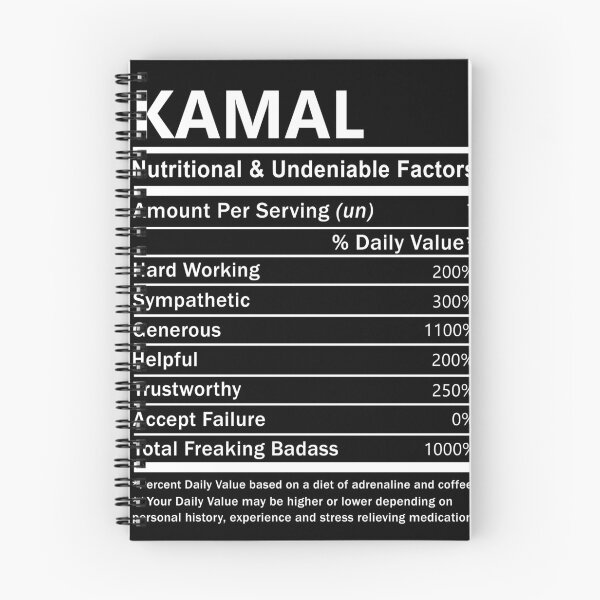 Item preview, Kamal Name T Shirt - Kamal Nutritional And Undeniable Factors Gift Item Tee designed and sold by artiagasonya.