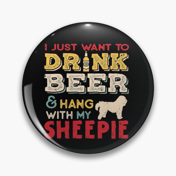 Item preview, Old English Sheepie Dog Dad Beer Lover designed and sold by rafaeltto.