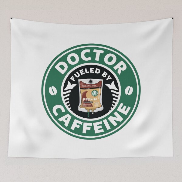 Item preview, Doctor Fueled By Caffeine designed and sold by spacedowl.