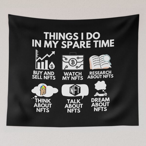 Item preview, Funny NFT Cryptocurrency Shirt - Things I Do In My Spare Time NFTs designed and sold by nft-millionaire.