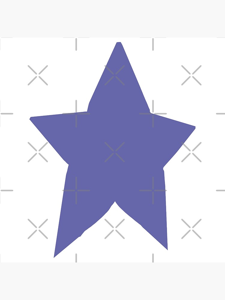 "Pantone Color of the Year 2022 Very Peri Periwinkle Blue Star" Poster for Sale by ellenhenry