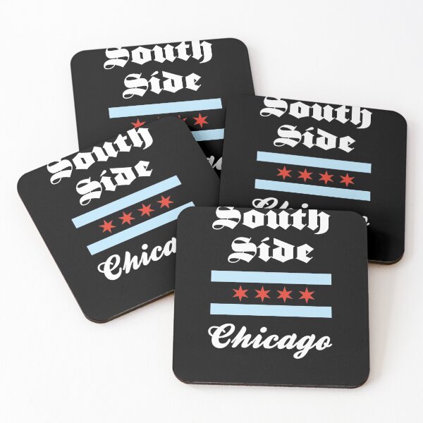 Item preview, Chicago South Side Flag Illinois USA Vintage Font designed and sold by SuperFreshArt.
