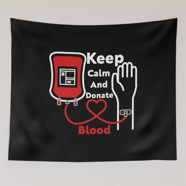 Item preview, Donate Blood Quote Keep Calm And Donate Blood Cool dog Donate Blood designed and sold by justbegreat ★★★★★.