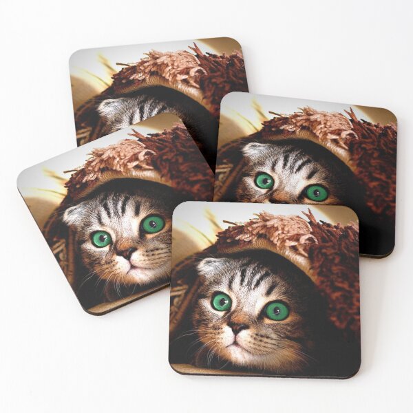 Item preview, CUTE CAT WITH BEAUTIFUL GREEN EYES. designed and sold by marie1919.
