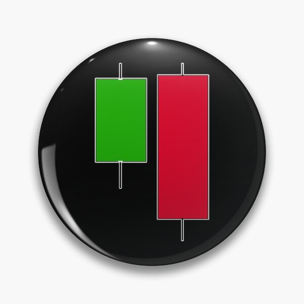 Item preview, bearish engoulfing candlestick pattern dark version designed and sold by NoetherSym.