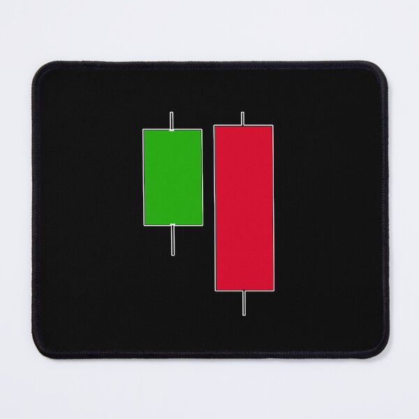 Item preview, bearish engoulfing candlestick pattern dark version designed and sold by NoetherSym.
