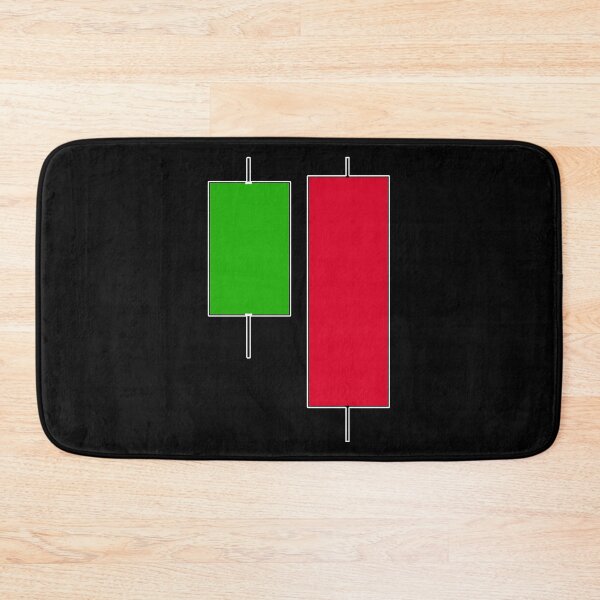 Item preview, bearish engoulfing candlestick pattern dark version designed and sold by NoetherSym.