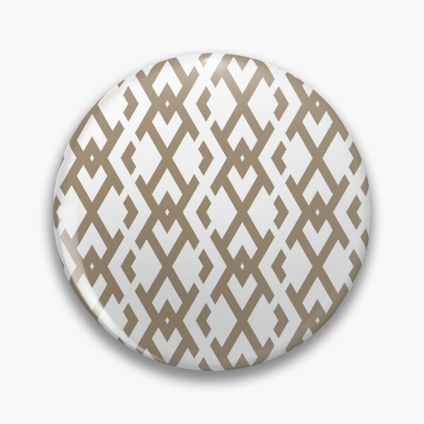 Item preview, Brown and White Diamond Vertical Zig Zag Pattern Pairs DE 2022 Trending Color Tuscan Mosaic DE6208 designed and sold by ColorOfTheYears.