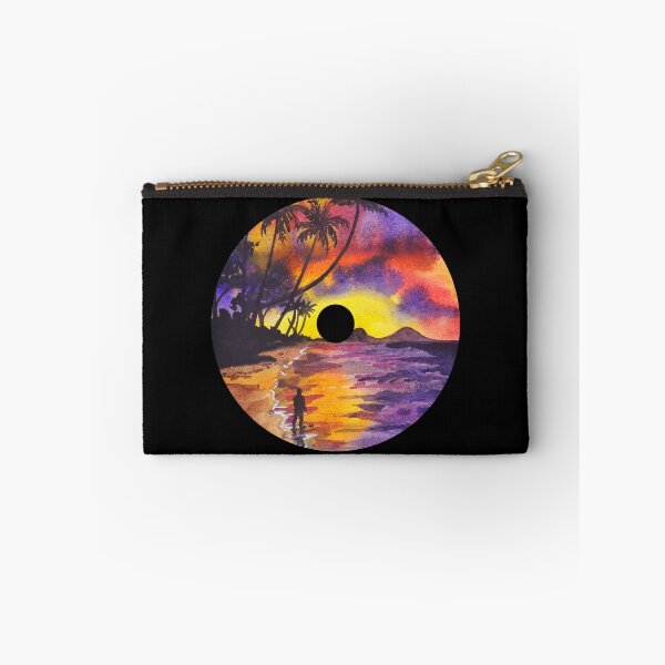 Aperçu de l'œuvre Aquarelle Sunset Beach Vinyle Records Pour les lecteurs de musique des années 80 ou les mélomanes - Vinyle Records créée et vendue par Funwithmusic.