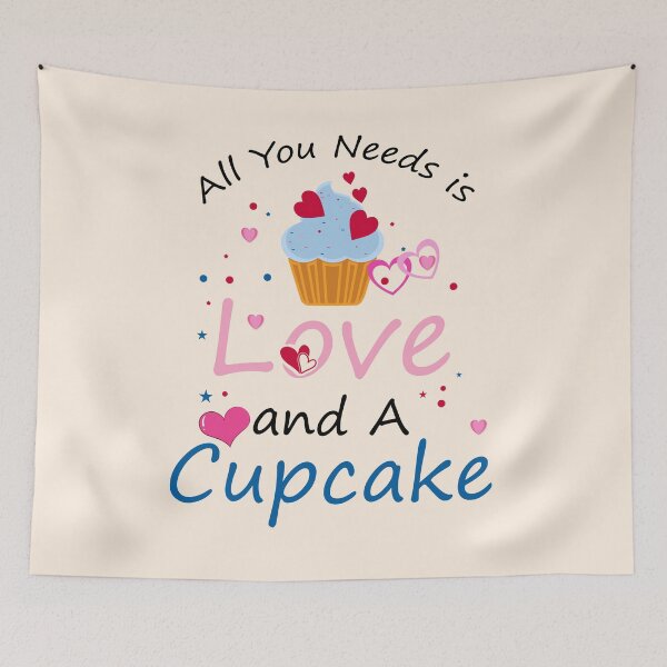 Item preview, All You Need Is Love And A Cupcake Happy Valentines Day 2022 Cute Gift designed and sold by BhavyaBathla.