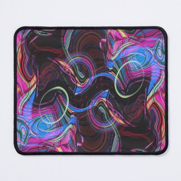 Item preview, Black Pink Abstract Waves designed and sold by storyboxdesigns.