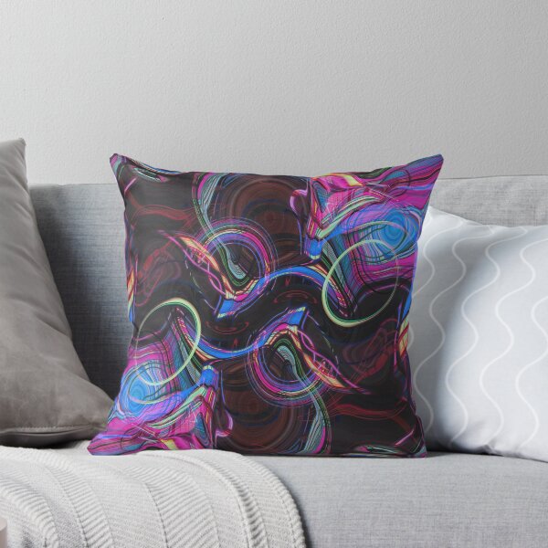 Item preview, Black Pink Abstract Waves designed and sold by storyboxdesigns.