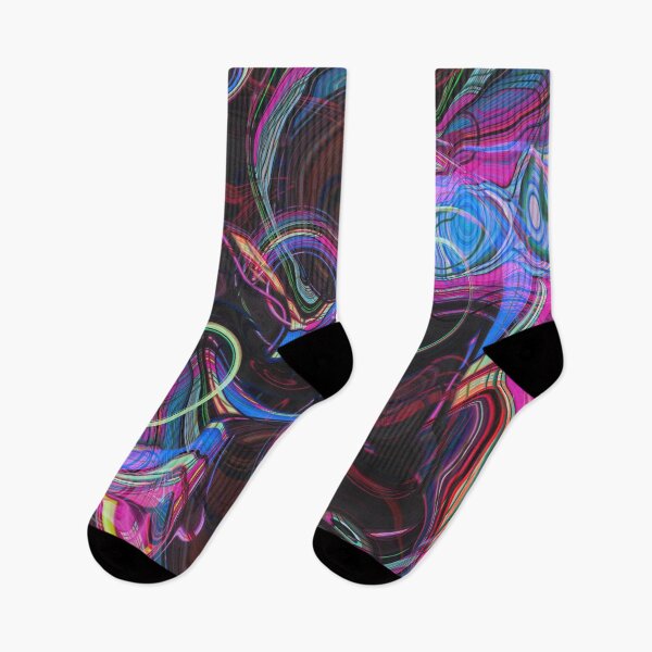 Item preview, Black Pink Abstract Waves designed and sold by storyboxdesigns.