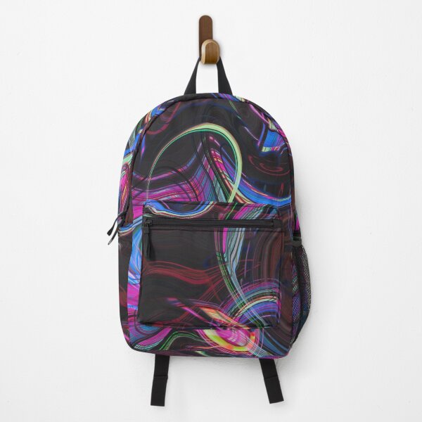 Item preview, Black Pink Abstract Waves designed and sold by storyboxdesigns.