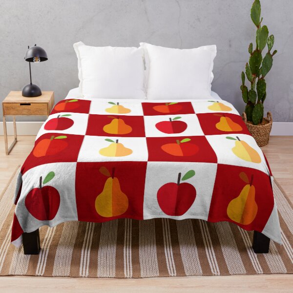 Item preview, American Orchard Apples and Pears Gingham designed and sold by AntiqueImages.