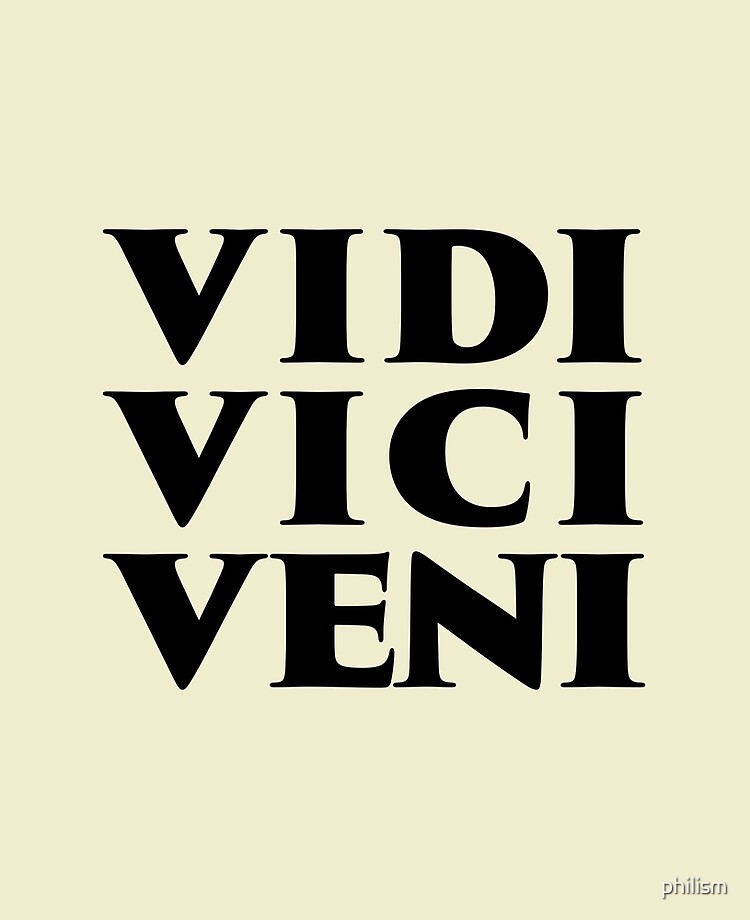 Veni Vidi Vici Poster for Sale by JPK21