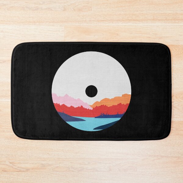 Aperçu de l'œuvre Disques vinyles colorés Sunset Mountains pour les lecteurs de musique des années 80 ou les mélomanes - Vinyle Records créée et vendue par Funwithmusic.