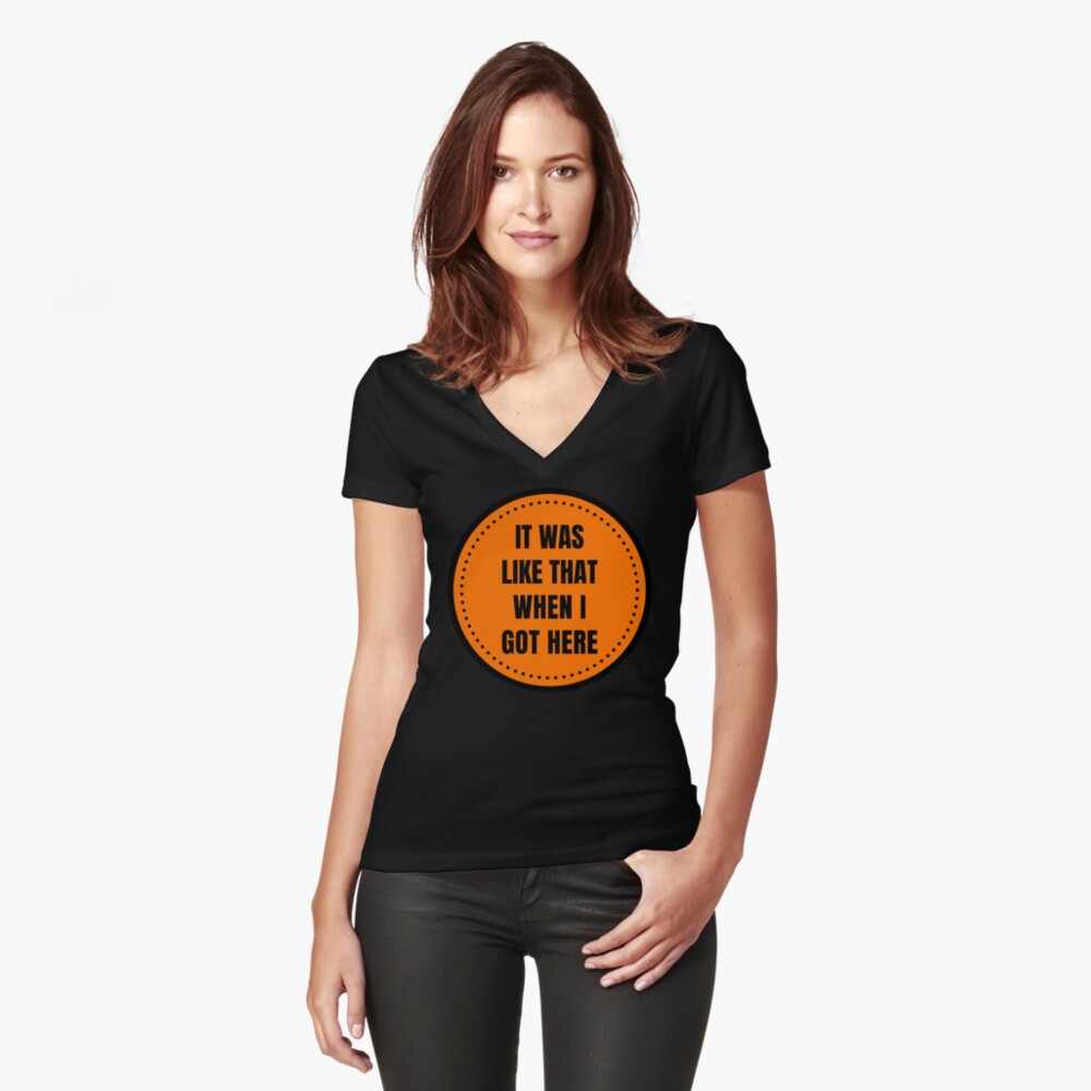 Item preview, Fitted V-Neck T-Shirt designed and sold by abderr.
